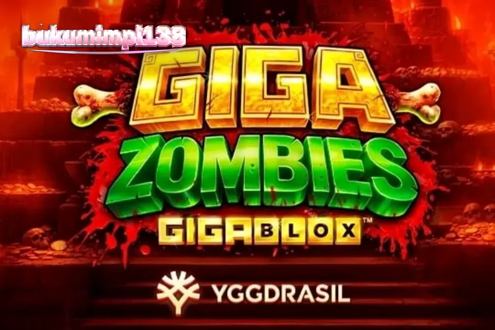 Pemandangan atmosferik dari slot Giga Zombies dengan tema hutan Mesoamerika dan elemen horor.